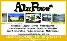 Pose de vérandas loggias stores fenêtres Aubignosc Alupose04