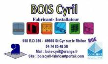 Fabricant installateur de portail SAINT-CYR-SUR-LE-RHÔNE S.A.R.L. BOIS CYRIL